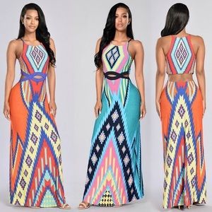 Fashion Nova Rio de Janeiro Backless Maxi Dress